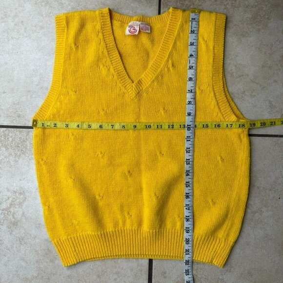 vintage gering up sweater knit vest - Picture 6 of 7